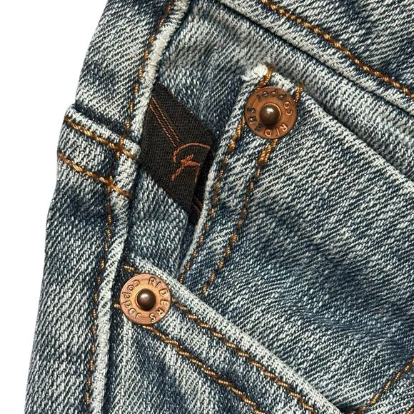 Copper Rivet Bootcut Jeans Juniors Size 5/6M Medium Wash Stretch Denim Y2K Style - Picture 4 of 15